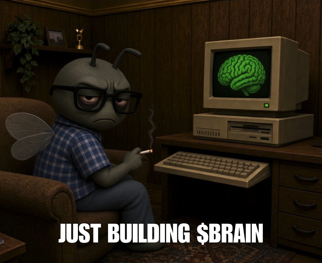 BrainClubwr's tweet photo. Daily Report:

-Website launch
-Twitter active
-3 new team members added
-Ton of ideas
-Useful tech
-Loyal holders watched over by the FLY BRAIN itself!

Future Plans:

-Collaborations
-Connections with robotics factories
-A robot fly available to everyone???
-$BRAIN Utility
-Proper roadmap 
-More and more...

Are you with us?!