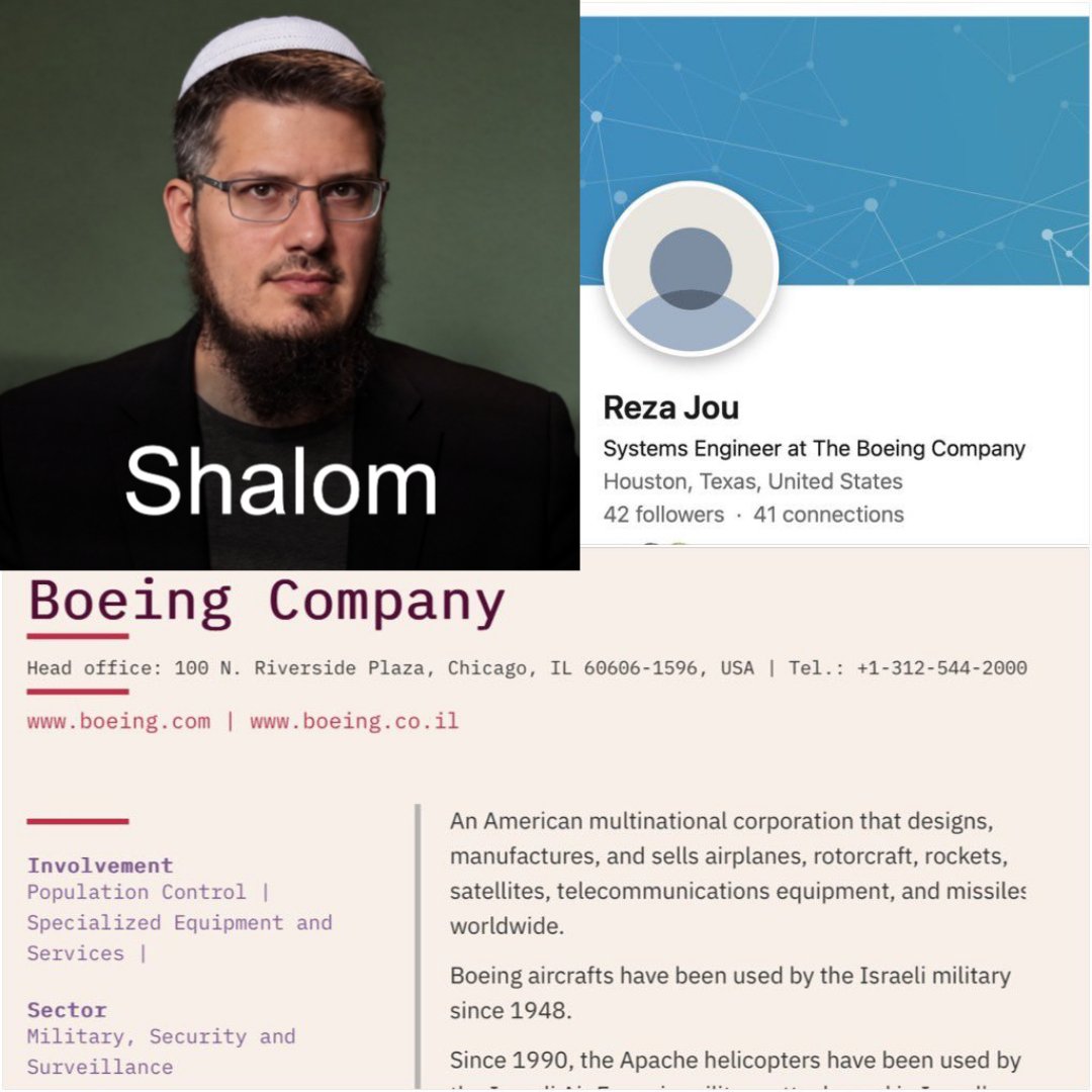 JannatMehmad07's tweet photo. Iran mouthpiece Daniel Haqiqatjew seemingly lives under the fortune of his father, Reza Jou, who works as a systems engineer for the US Boeing Company that builds planes for Israel https://t.co/OmnF3O2WuB
