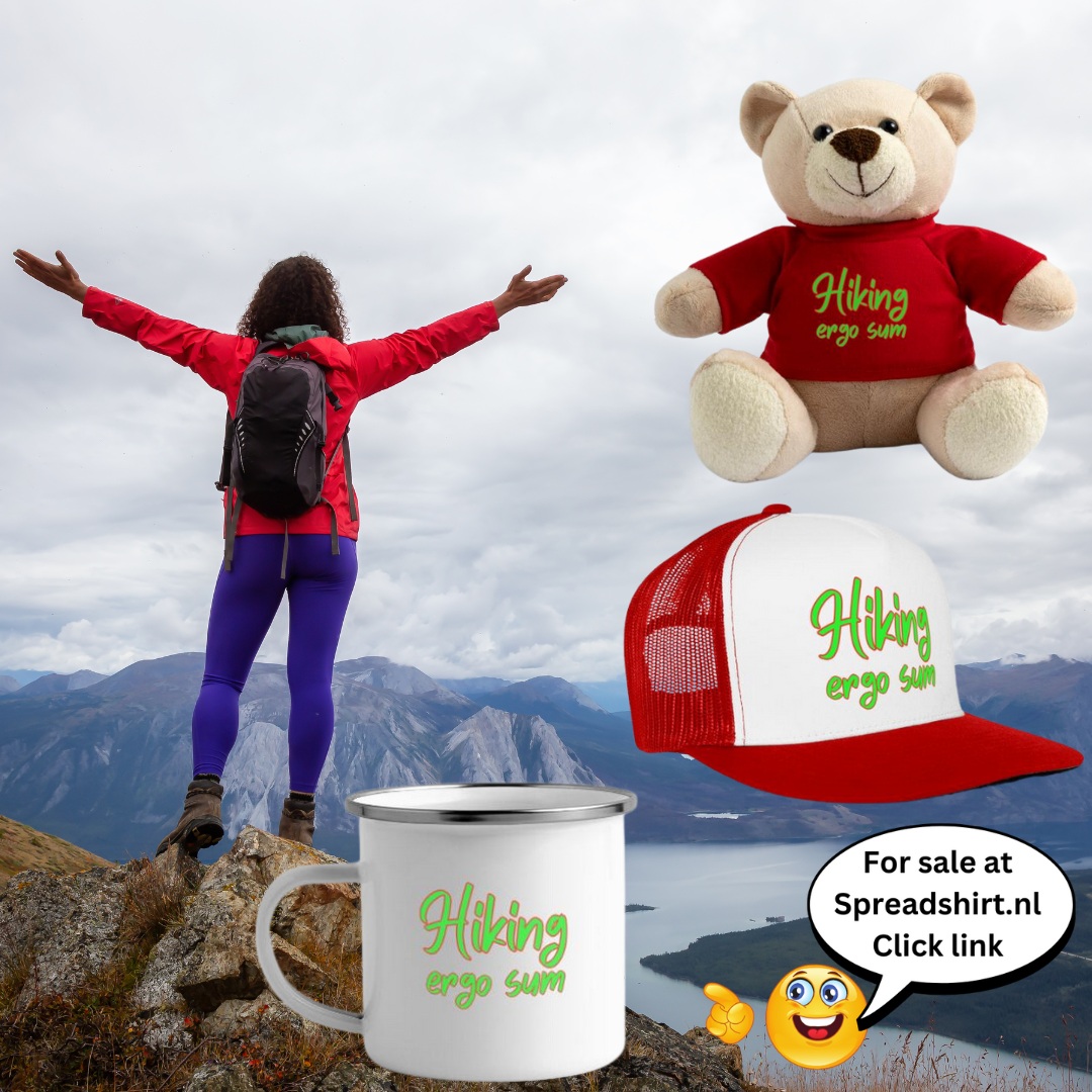 LacyMulherdn's tweet photo. Hiking, therefore I am. Merchandise available on Spreadshirt. https://t.co/Lw5V1bZZXc