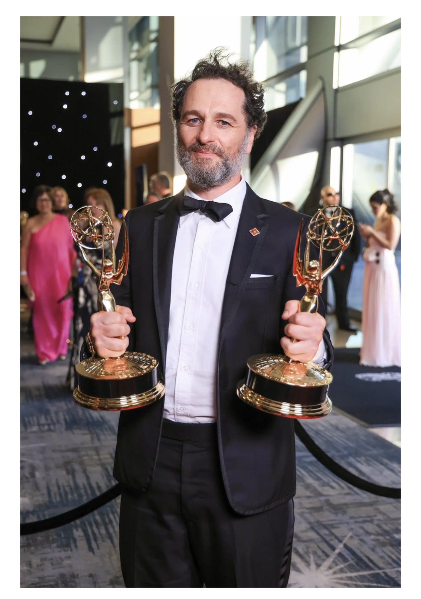 meganmorrone's tweet photo. Amazing that this man is able to pace the AI frontier while also winning 2 Emmys. https://t.co/abAZTh3AKi