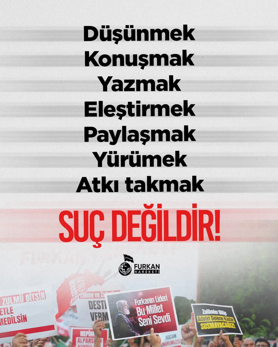 SametDa00's tweet photo. Xi SerbestBırakın
#FurkanaSistematikZulüm
AKPden MuhaliflereSansür https://t.co/kOTkkgnIFo