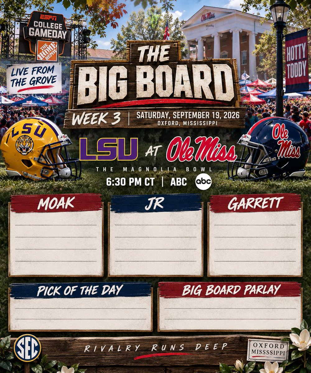 TheBigBoard3's tweet photo. Massive week coming up! Picks coming soon! https://t.co/Vxl7ky1T7P