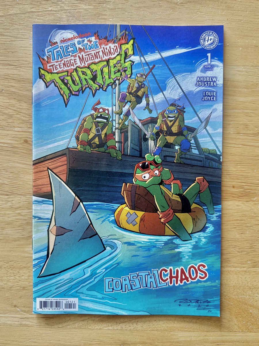 EMannLand's tweet photo. Tales of the Teenage Mutant Ninja Turtles: Coastal Chaos #1 variant cover B 

Drawn by @kharyrandolph colors by Emilio Lopez @EMannLand 
 Out Now!

 @IDWPublishing #tmnt #tmntmutantmayhem https://t.co/BAP72ta2TD