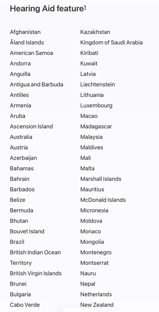 imnotalone's tweet photo. Plus de 150 pays permettent d’activer l’#hearingAid des #AirpodPro mais toujours pas la France 🤬 https://t.co/tqfgzSLpFD