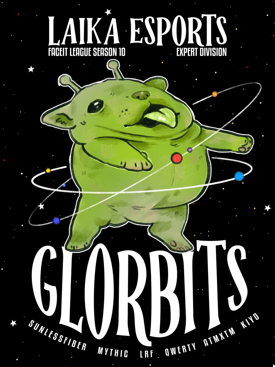 LaikaEsports's tweet photo. We're not kitten around anymore... Welcome to Glorbit! 👽🛸 

Glorbits join Laika for @FACEIT_OW S10 NA Expert Division! 
 
★ @Sunlessfiber
★ @_licktheball
✧ @Qwerty_ow2
✧ @LRF_Series
⊹ @atmxtm01
⊹ @Kiyosfps

📋 @AtolFaceted 

#LaikaEsports | #FACEIT https://t.co/H16EkgWvWV