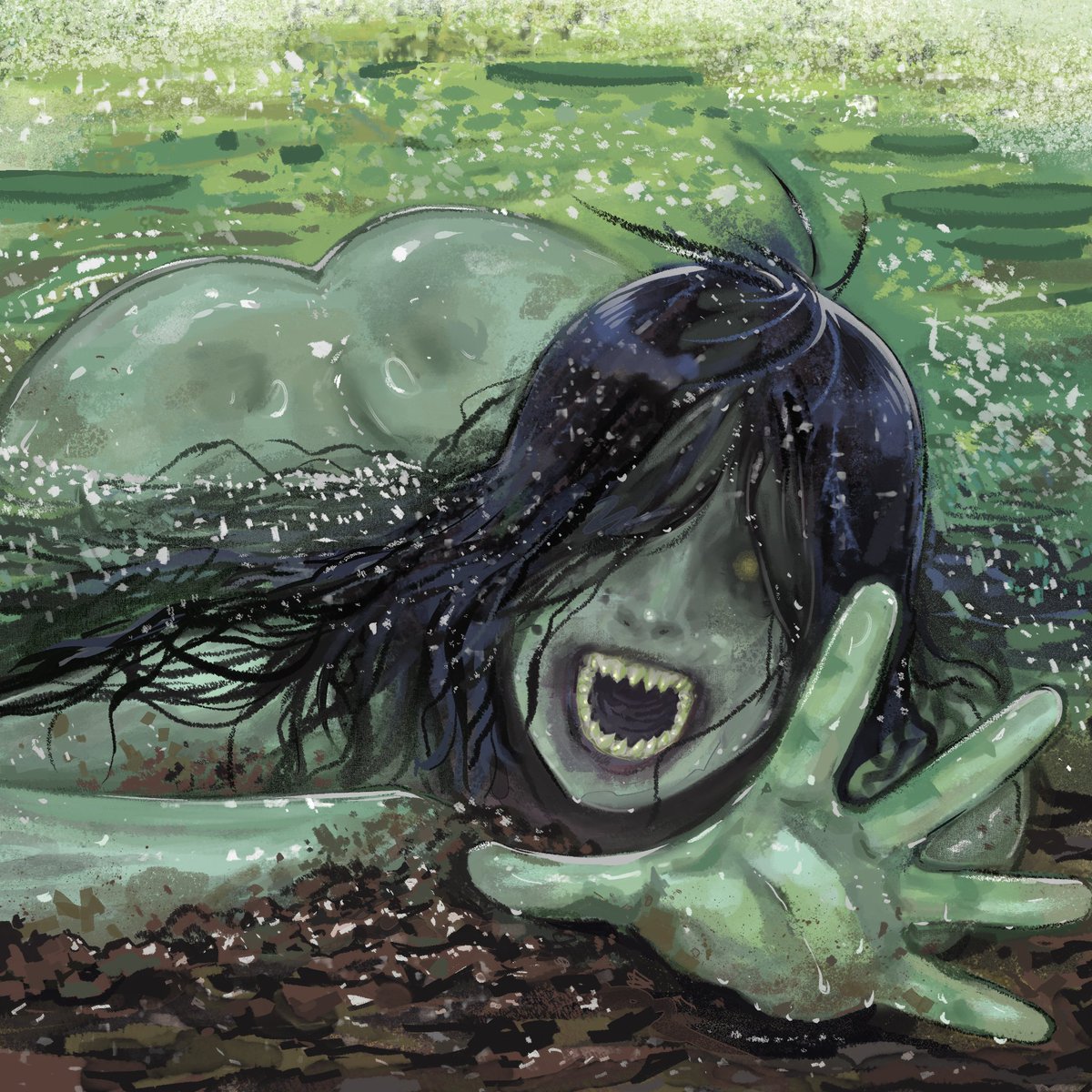 THEJUNKLING's tweet photo. Jenny Greenteeth comm for anonymous https://t.co/fg6Oitnsed