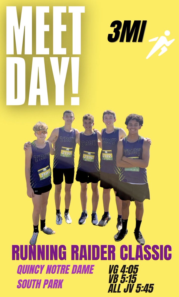 XC_TBHS's tweet photo. The school announcements missed us, but we’re racing again today! 🔥🥵☀️MO➡️IL! #tbhsrunners #turnofftheheat https://t.co/P3yhhieh26