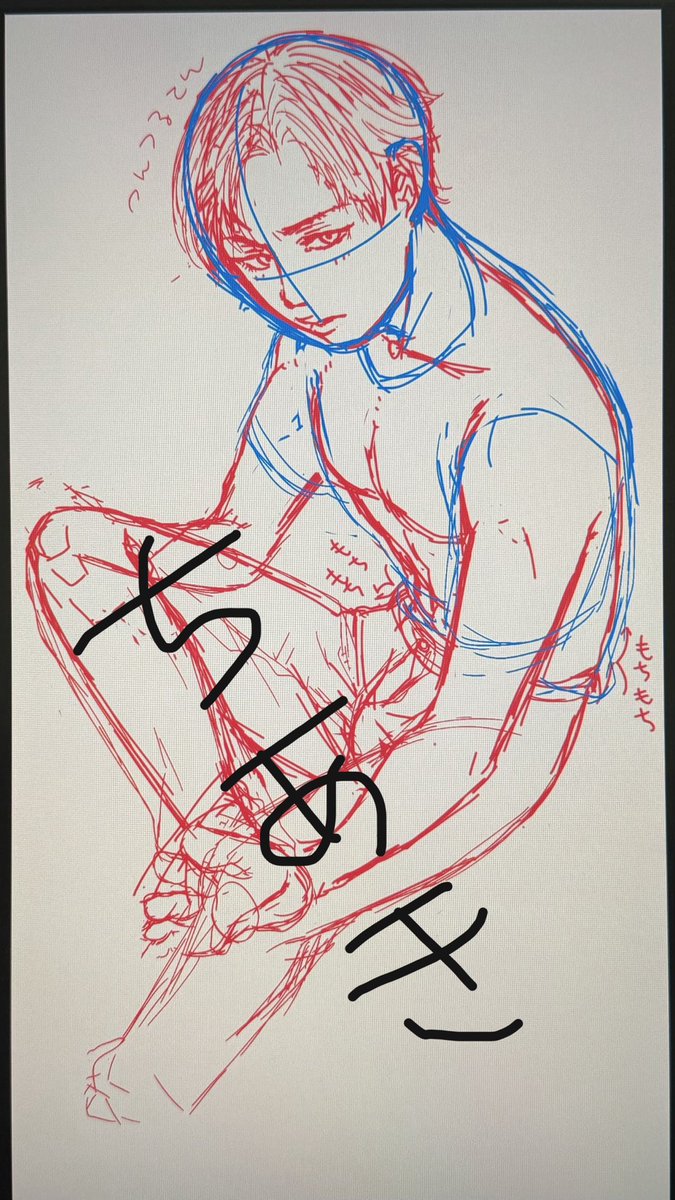 buriteri_gohan's tweet photo. 身体の練習ついでにデコ出し千晃もかいている。
下書きしてるときが一番良い感じに見えるやつ。 https://t.co/az1CUd1MHJ