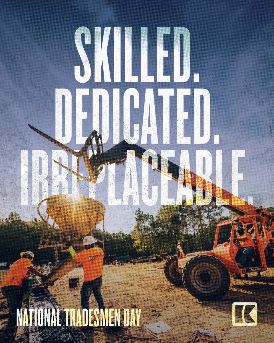 KincoBuilds's tweet photo. Some jobs can’t be done behind a screen. They require trained hands and expert know-how.

On National Tradesmen Day, we celebrate the pros who keep our world comfortable, safe and thriving – and we encourage the next generation to consider a valuable career in the trades. https://t.co/eYpq7VfPHf