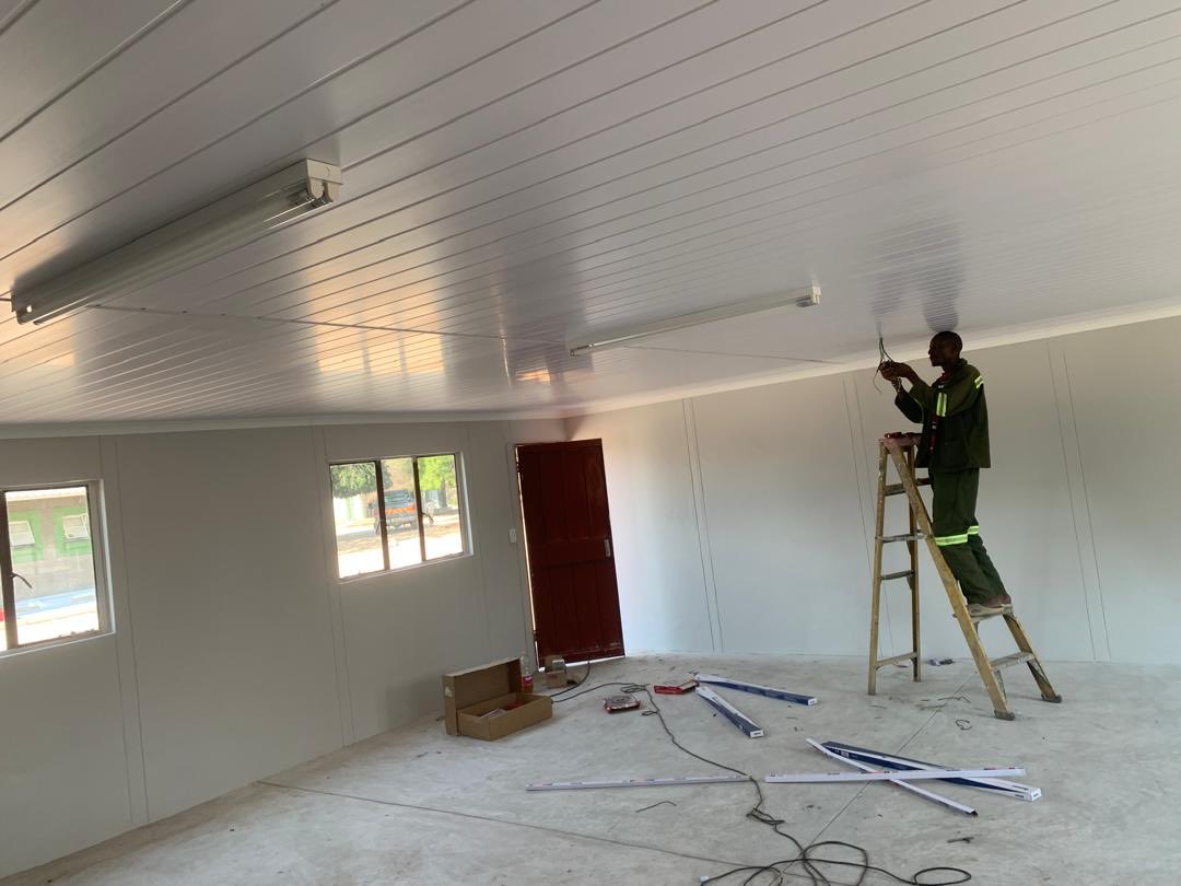 Shipululo's tweet photo. Limbadungila Combined School 
NOW we are now at ELECTRICITY connections ❤️🙌🏿💪🏿🇳🇦 https://t.co/12sMrdoQGX