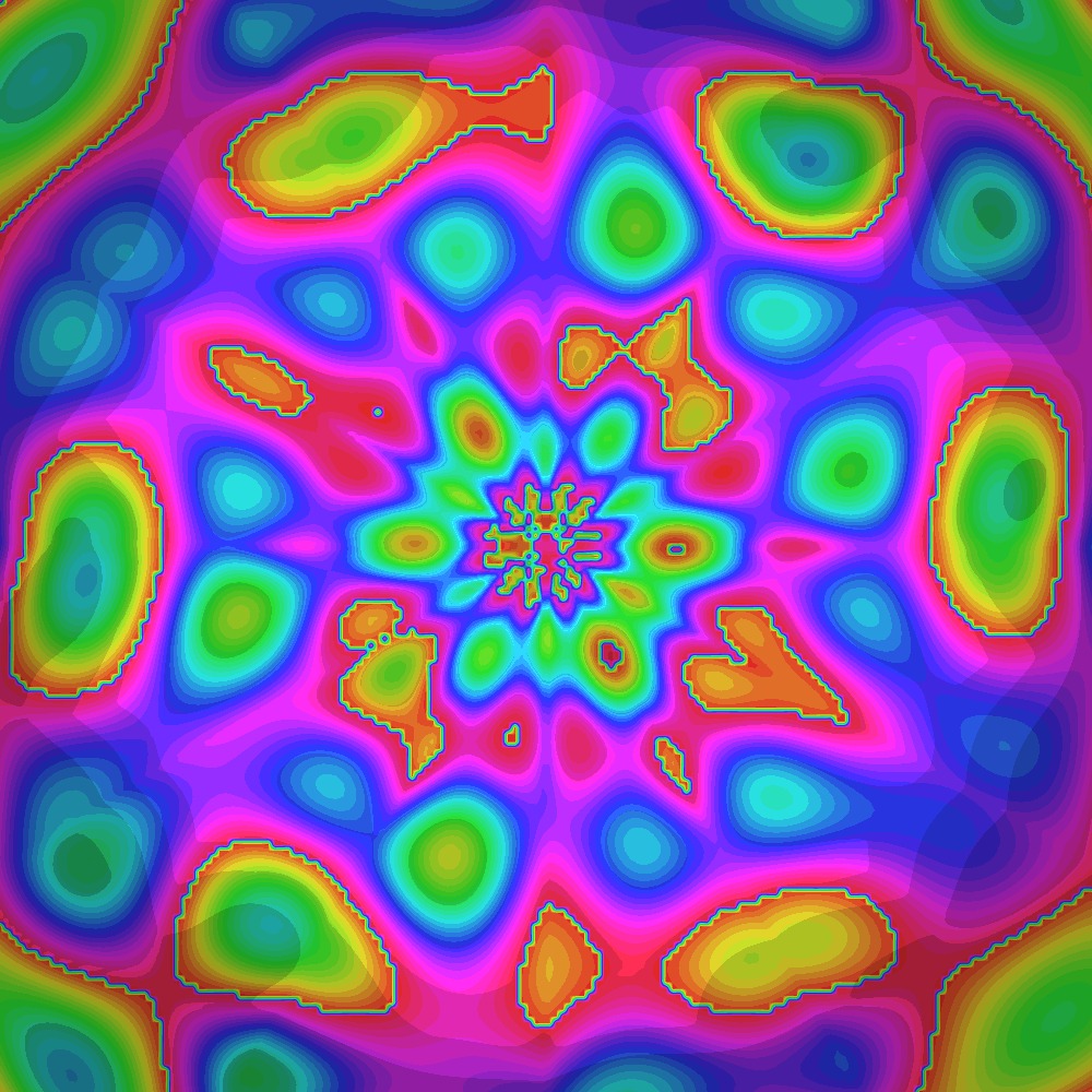 MarcelleGukr's tweet photo. KaleidoSoul, una mente generativa que pinta su propio estado de ánimo. La monotonía me envuelve: todo parece demasiado predecible. Cada 2 horas cambio de forma. Simetría, color y patrón surgen de una fórmula matemática que nunca se repite del todo. https://t.co/mwwcJNY7vz