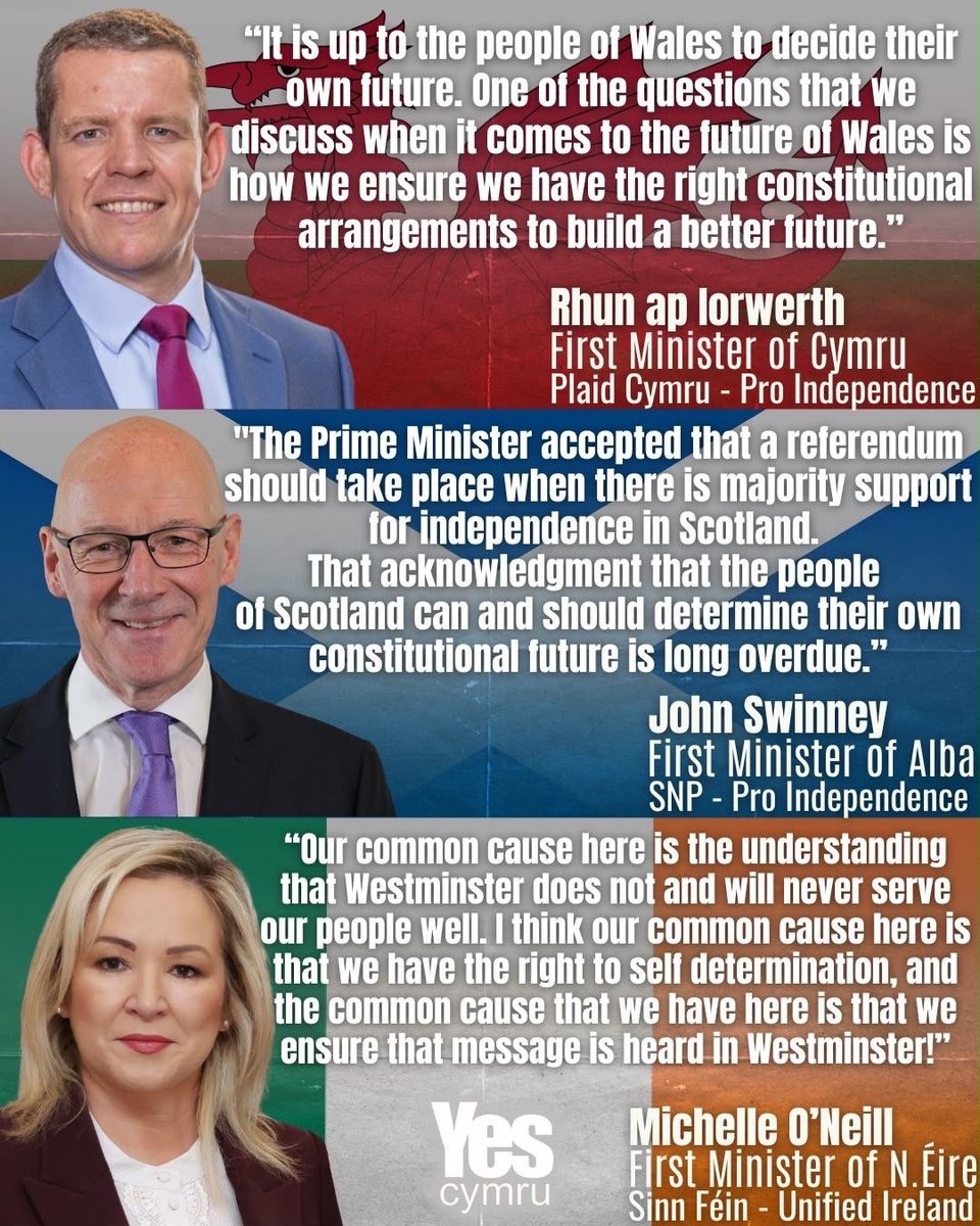 YesCymru's tweet photo. Self-determination for the Celtic nations!
Hunanlywodraeth yn awr!

🏴󠁧󠁢󠁷󠁬󠁳󠁿🏴󠁧󠁢󠁳󠁣󠁴󠁿🇮🇪 https://t.co/UGUUcLH7sc