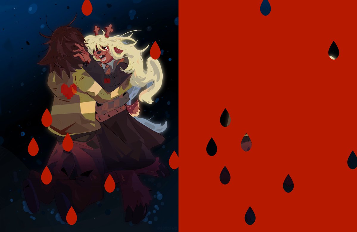 rootKwq's tweet photo. Wanted to try that trend with my old pic 
#deltarune https://t.co/eQBdGA8IkC