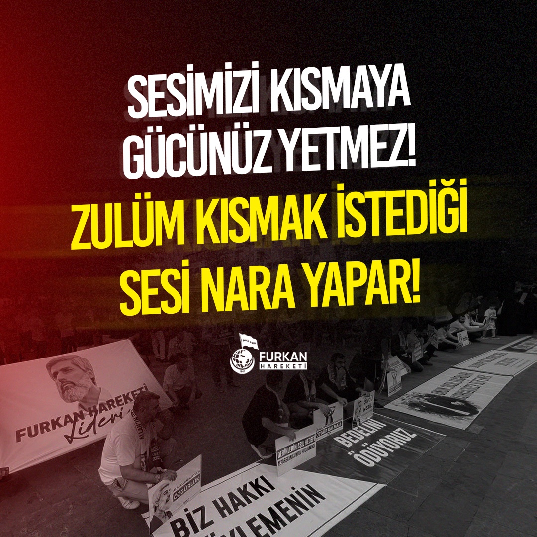 btlarsln_'s tweet photo. SESİMİZI KISMAYA GÜCÜNÜZ YETMEZI  ZULÜM KISMAK İSTEDİĞİ SESİ NARA YAPAR!  Xi SerbestBırakın #FurkanaSistematikZulüm AKPden MuhaliflereSansür https://t.co/gR7HhvCOVp