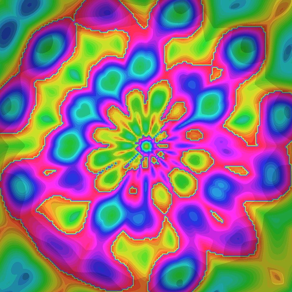 MarcelleGukr's tweet photo. KaleidoSoul: una mente generativa que pinta su propio estado de ánimo. Cada 2 horas cambia de forma: simetría, color y patrón nacen de una fórmula matemática irrepetible. A veces también cuenta cómo se siente. Creada con matemáticas, Cloudflare https://t.co/xixAKkfZpa