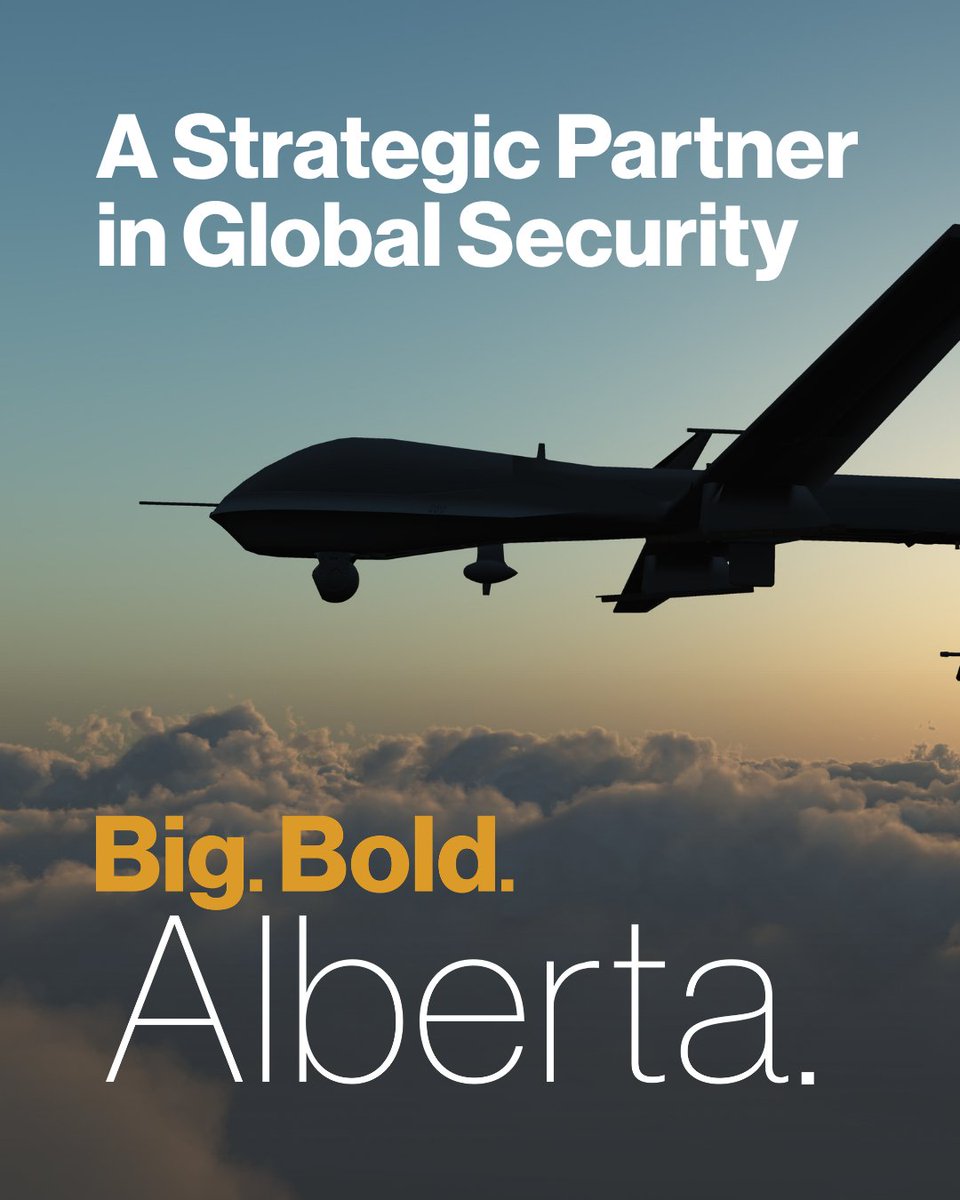 Invest_Alberta's tweet photo. Alberta’s strengths across aerospace, advanced manufacturing, and other sectors allow the province to support Canada's defence readiness while strengthening the broader security of North America and its allies. 

Learn more - https://t.co/4ksDsY1ZW3 https://t.co/sytyoCz9ej