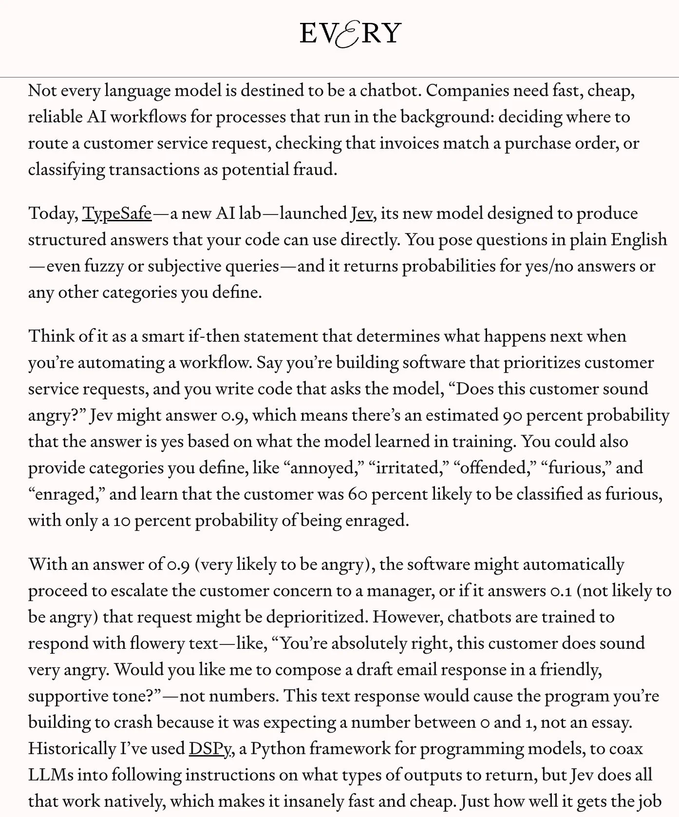 Dan Shipper: New Foundation Model Produces Probabilities, Not Words