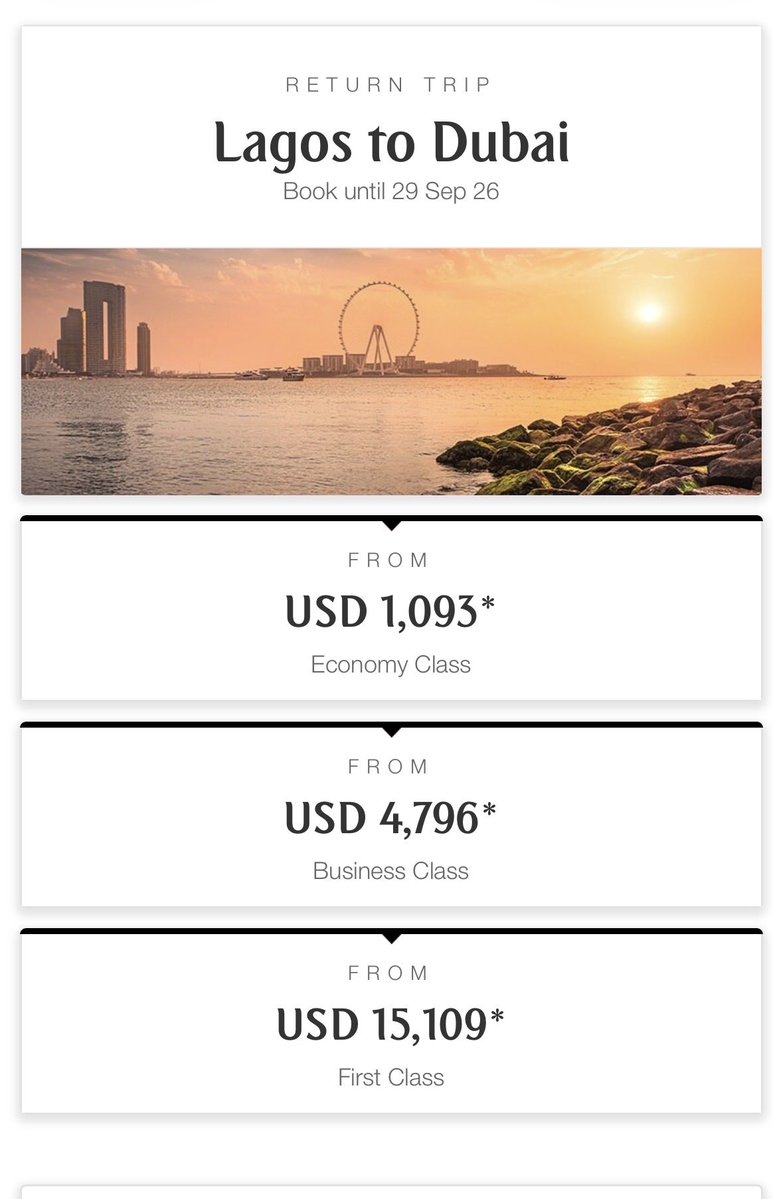 EmmaOba1987's tweet photo. Look at the gap between the rich and the poor. They all took the same plane, depart and land the same time. However look at the difference in price. This begs the question, are the rich just throwing money away for fun? https://t.co/W5QH0Gc5UF