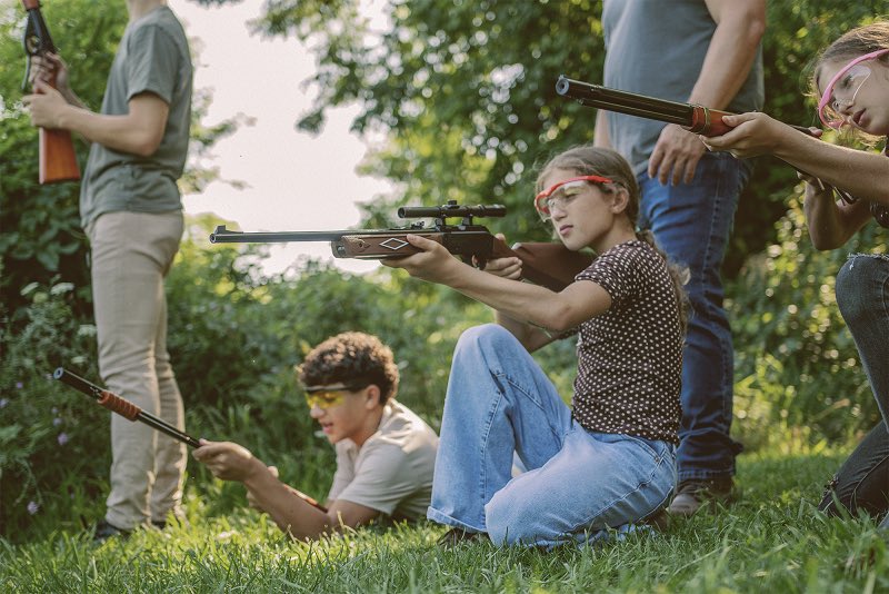 DaisyRifles's tweet photo. Report to the backyard for gun safety and marksmanship lessons! Did you ever get together with cousins and friends to shoot your BB guns? https://t.co/ggmtjlVk20