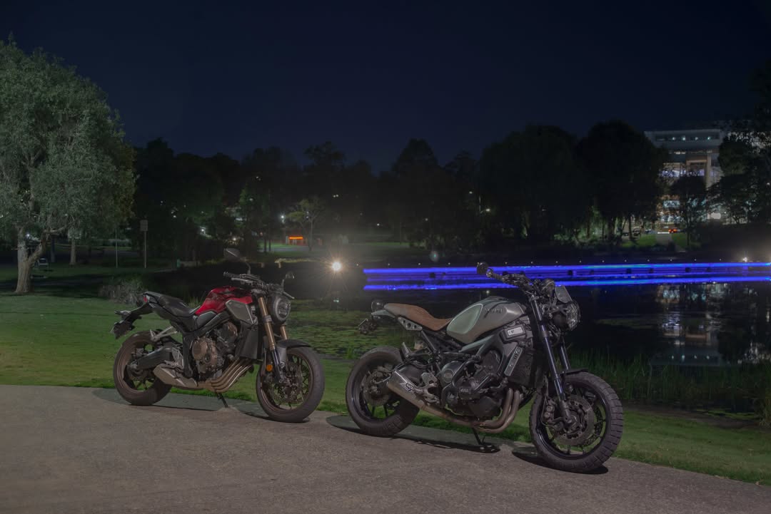 NanceeDatkb4e's tweet photo. Peace in reflection.. Yamaha XSR900 / Honda CB650R 
Nikon D610, Nikkor 28-105mm f3. 5-5. 6 https://t.co/jb6KNNtLRe