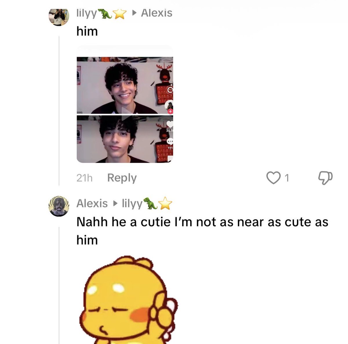 ygreyys's tweet photo. @Alexis_kaly1 @IR_1666 @cr5pyy You literally heard that over 10 different times now. Saw your comment on tiktok over a day ago of you literally responding to people telling you that you look like them and them literally giving you pictures and full names you liar https://t.co/e4YhVKuf69