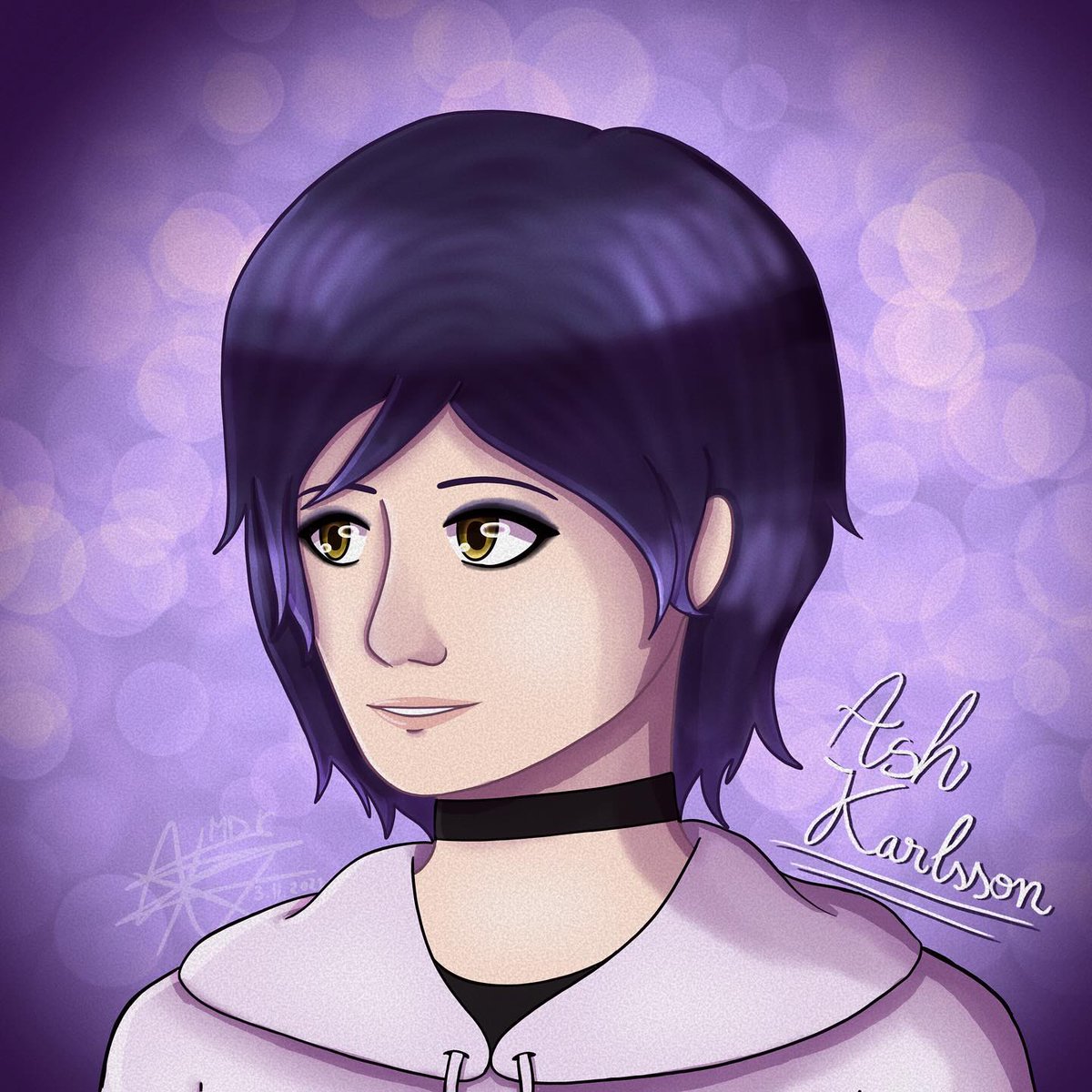 SilasLewy's tweet photo. Ash Karlsson (they/he/she), an older version at 25. Swipe for the younger version at 19. I’m really happy with how the lighting turned out. https://t.co/bYtebJlZoo