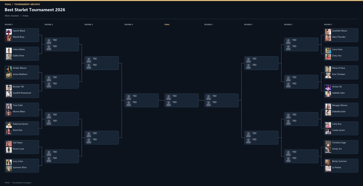 PSHQDiscord's tweet photo. Best Starlet Tournament 2026 https://t.co/mBGMrQfdIe