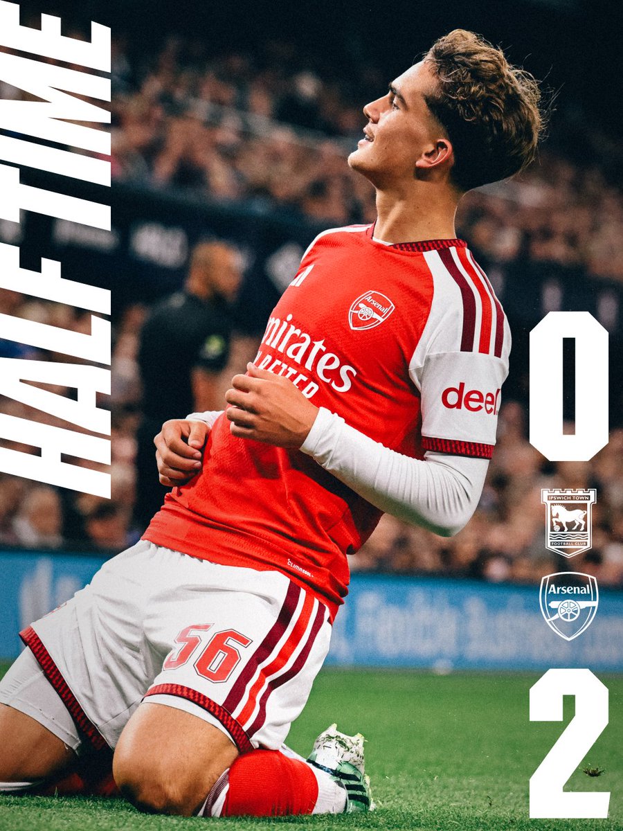 Arsenal's tweet photo. In control after 45 😤 https://t.co/fQTBMrwllg