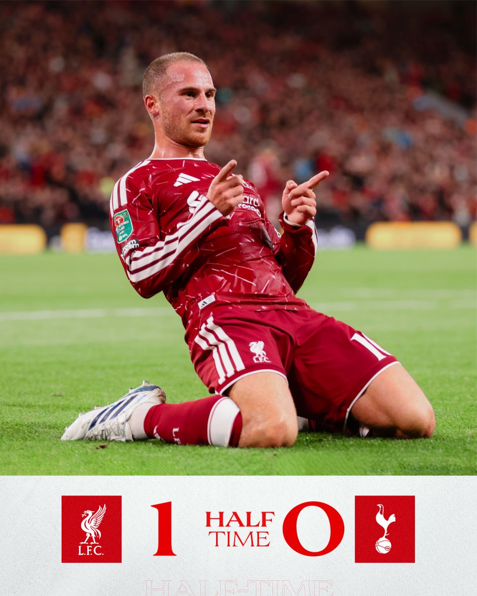 LFC's tweet photo. One up at the break 👊 https://t.co/nbZJEnT2nz