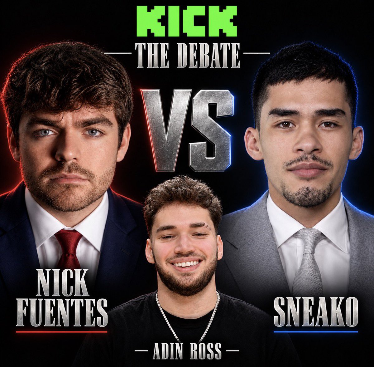 DissidentWire's tweet photo. Nick Fuentes and Sneako are officially set to face off in a live debate on Kick, hosted by Adin Ross.

Follow: @DissidentWire https://t.co/gvGCFX8EMO