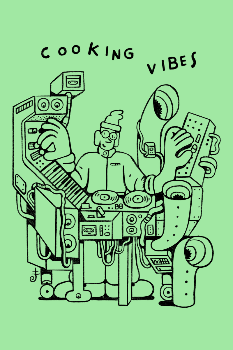cezarberje's tweet photo. COOKING vibes 🍳

#lowbrow #techno #noisemusic https://t.co/MgYTbwlM74