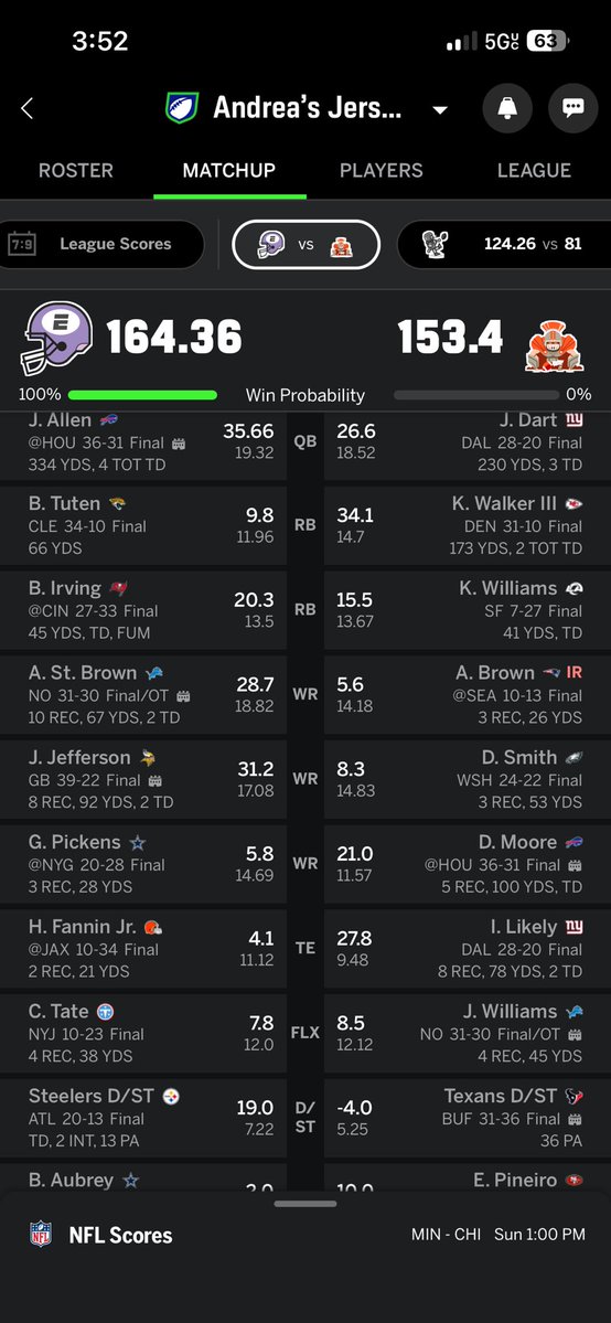 andreacrrea_'s tweet photo. @YahooFantasy This was actually frustrating😂 https://t.co/lrkxyV1Orn