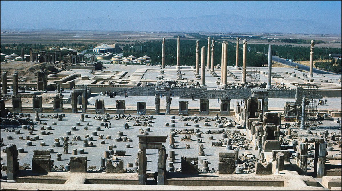 Savakzadeh's tweet photo. 🚨 According to local reports, the Islamic Republic in Iran has finalized a deal with Russia 🇷🇺 and China 🇨🇳 selling 110 hectares of surrounding land of Persepolis; a UNESCO World Heritage site with more than 2500 years of history. 

They are planning to build various centers and shops in order to make money, which they are running out of. 

The Iranians who live in the area have said they will do their best to stop this, but they will need help from everyone.