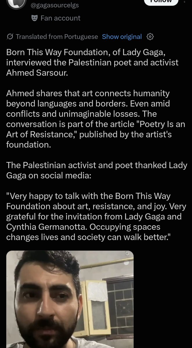 thecountessine's tweet photo. ppl love to mention that lady gaga went to israel (12 years ago!!!!) 
but they never talk about this 🇵🇸 https://t.co/5y06t6WOg5