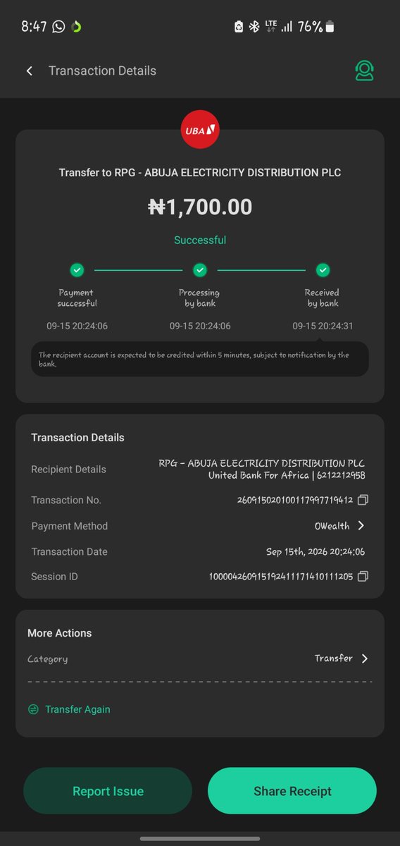 Pappy_VI's tweet photo. @aedcelectricity I made a payment and was not given token

Meter number 0137237072533 https://t.co/n1nwJKgShi