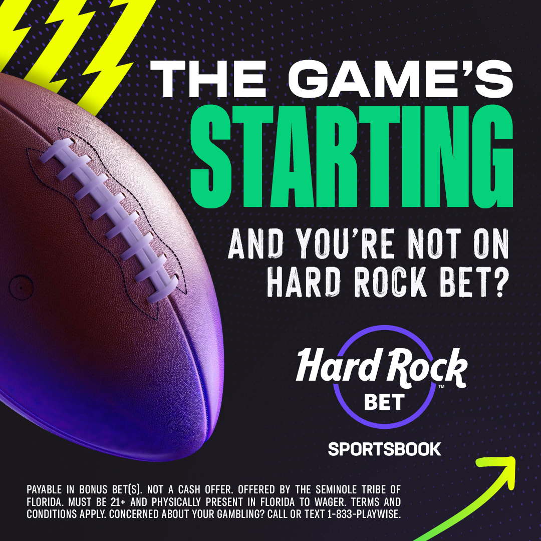 HardRockBet's tweet photo. 🚨New and Existing Customers Get $100 in Bonus Bets when you bet $5. That's how we roll.