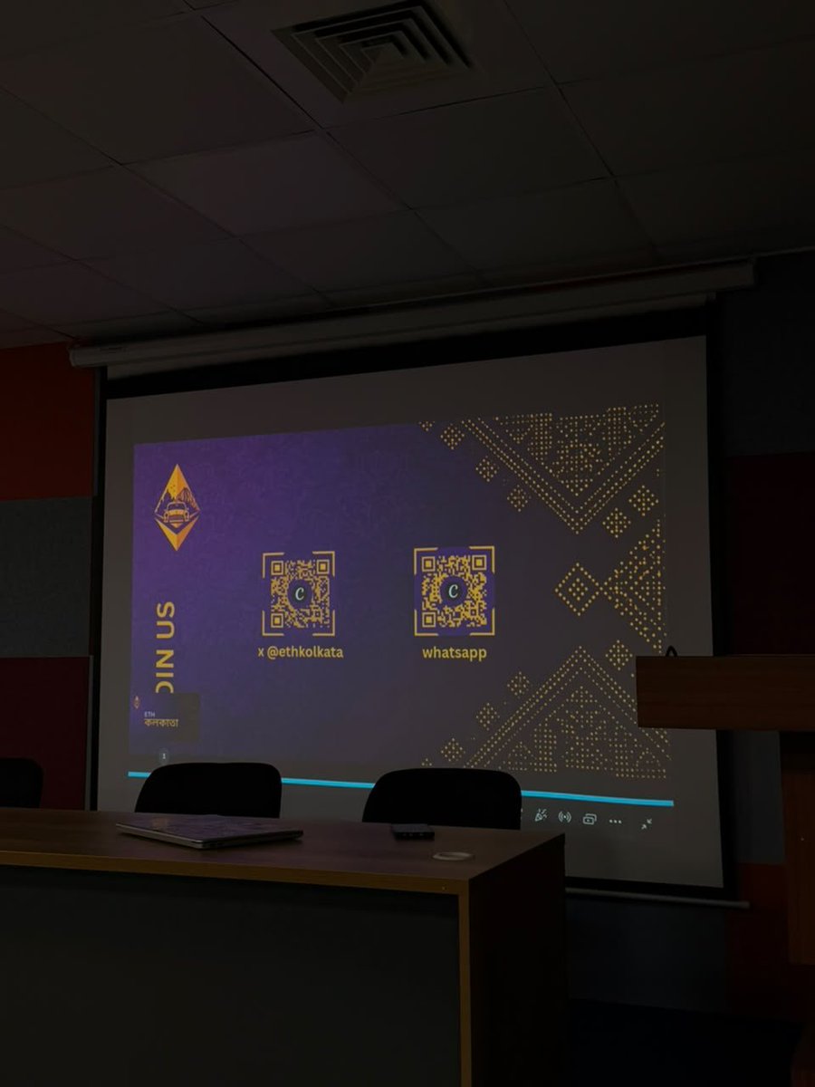ahirgrinds's tweet photo. 150 registrations in just 12 hours, and the craziest part? 100+ people actually showed up.

No swag, no free food, no fancy incentives. They showed up for one reason: Ethereum.

Hosting the Road to Devcon — IEM Edition was an experience I genuinely didn’t expect to turn out this big. Seeing a room full of students curious about Ethereum, Web3, development and the opportunities around this ecosystem made all the work behind the scenes worth it.

Huge thanks to @singhsach1 for an incredible session and for sharing his insights with everyone. This would not have been possible without the constant support of the ETH Kolkata core team, especially @debojyotidm. And thank you @0xagnish for joining us and supporting the initiative.

A huge thanks as well to NEX Tech Club of IEM for helping us make the event happen, and especially to @DebangshuC29947  @Diptomoy20  for all the support and coordination.

But most importantly, thank you to every single person who registered, showed up, asked questions, stayed curious and made the room feel alive.

We didn’t need giveaways to fill the room. Ethereum did that.

This was just the IEM edition. More campuses, more builders, more conversations and a much bigger Road to Devcon ahead 🚀

Hope to see you all again soon. Kolkata is building 🛠️

#Ethereum #Devcon #ETHKolkata #Web3 #Blockchain #Web3India #EthereumIndia #Developers #BuildOnEthereum