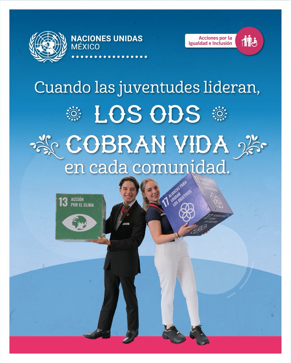 ONUMX's tweet photo. En el #DíaDeLaDemocracia celebramos a las juventudes que están transformando sus comunidades. Conoce las historias de quienes demuestran que la democracia cobra vida cuando las personas participan y hacen escuchar su voz. 🌎 https://t.co/Vi2I1LbxVc #InformeDeResultados https://t.co/S68d7kigCW