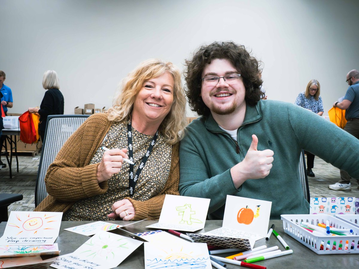 HOTC's tweet photo. Thank you to Cargill volunteers for giving back to celebrate the Cargill Foundation's 75th Anniversary! 208 volunteers created 1400 school supply kits and Create Your Own Book &amp; Story Kits for The Sanneh Foundation, supporting children and families across the community. https://t.co/e7SDTzbFR1