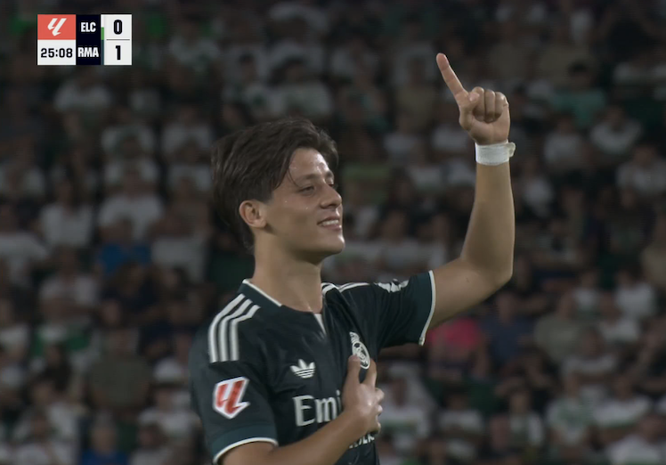 TouchlineX's tweet photo. 1-0 Real Madrid.

GOOOOOOOOOOOOOOAAAAAAAAAALLLLLLLLLL ARDA GÜLER !!!!!!!!!!!!!!!!!!!!!!!!!!!!!! ARDA GÜLER OPENS THE SCORE FOR REAL MADRID !!!!!!!!!!!!!!!!!!!!!!!!!!!!!!!!!! INSANE FREE KICK !!!!!!!!!!!!!!!!!!!!!!!!!! ABSOLUTELY INSANE FREE KICK !!!!!!!!!!!!!!!!!!! 🇹🇷💫🇹🇷💫🇹🇷💫 https://t.co/KTBUYvihZV