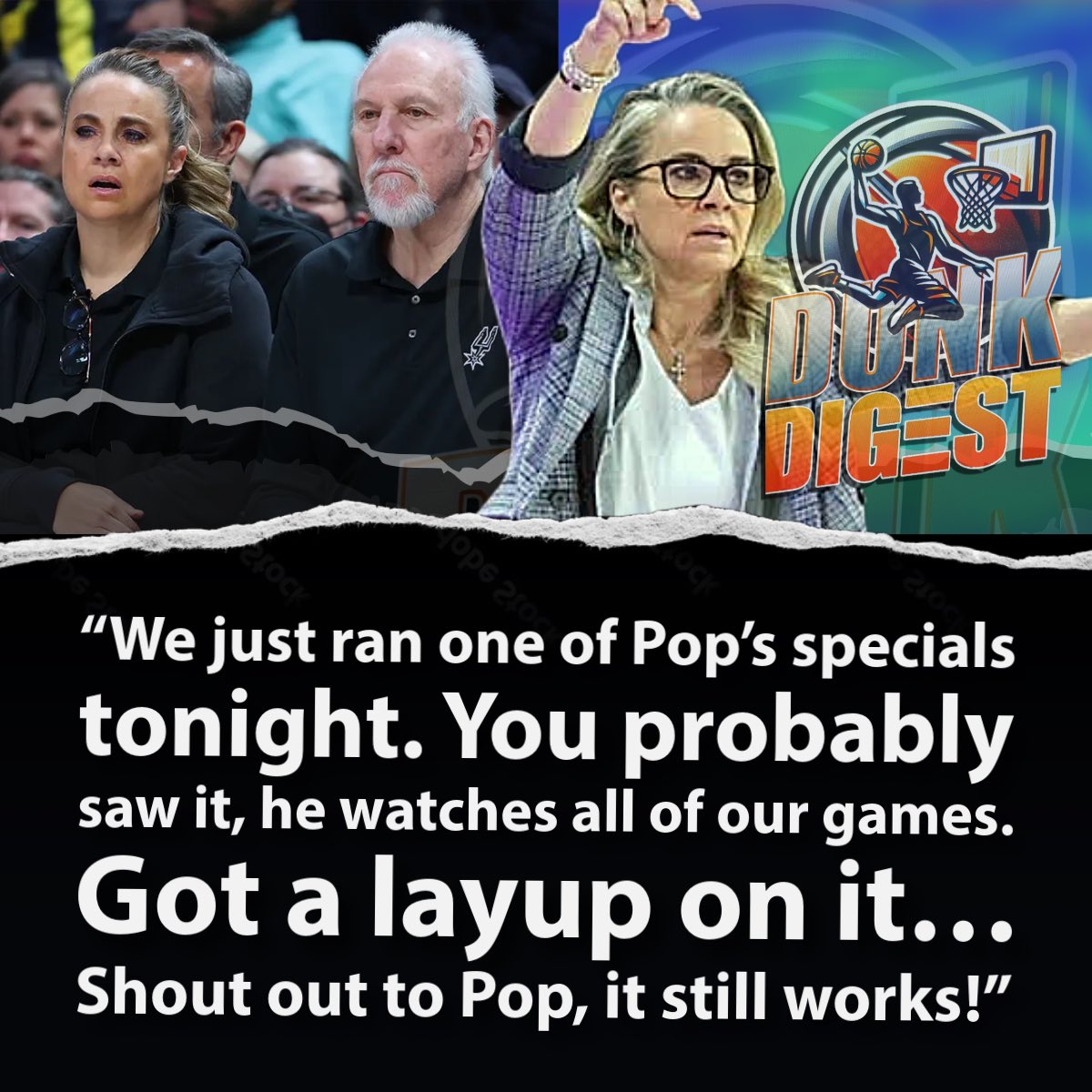 thedunkdigest's tweet photo. After spending nearly a decade on the bench alongside legendary head coach Gregg Popovich as an assistant for the San Antonio Spurs, Hammon made history by taking the reins in Las Vegas. @ScoopB caught up and asked her to break down the tactical exchange between both leagues.
https://t.co/GHh4EtNgyE