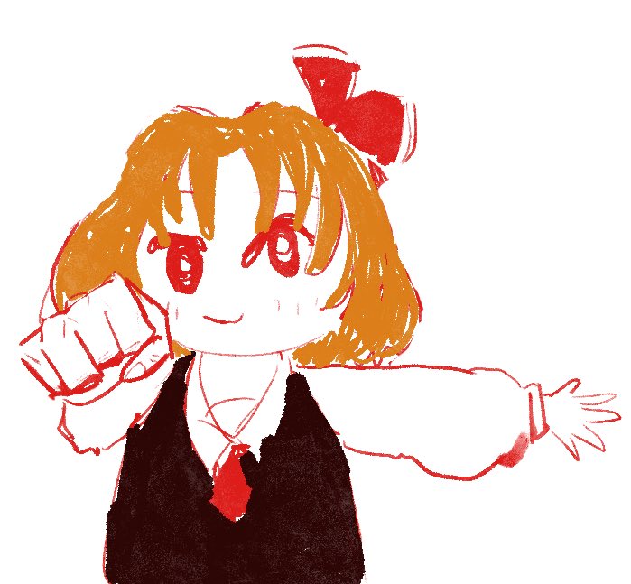 cherry_flakes's tweet photo. So the whole time rumia was like this huh https://t.co/FgKahkD699