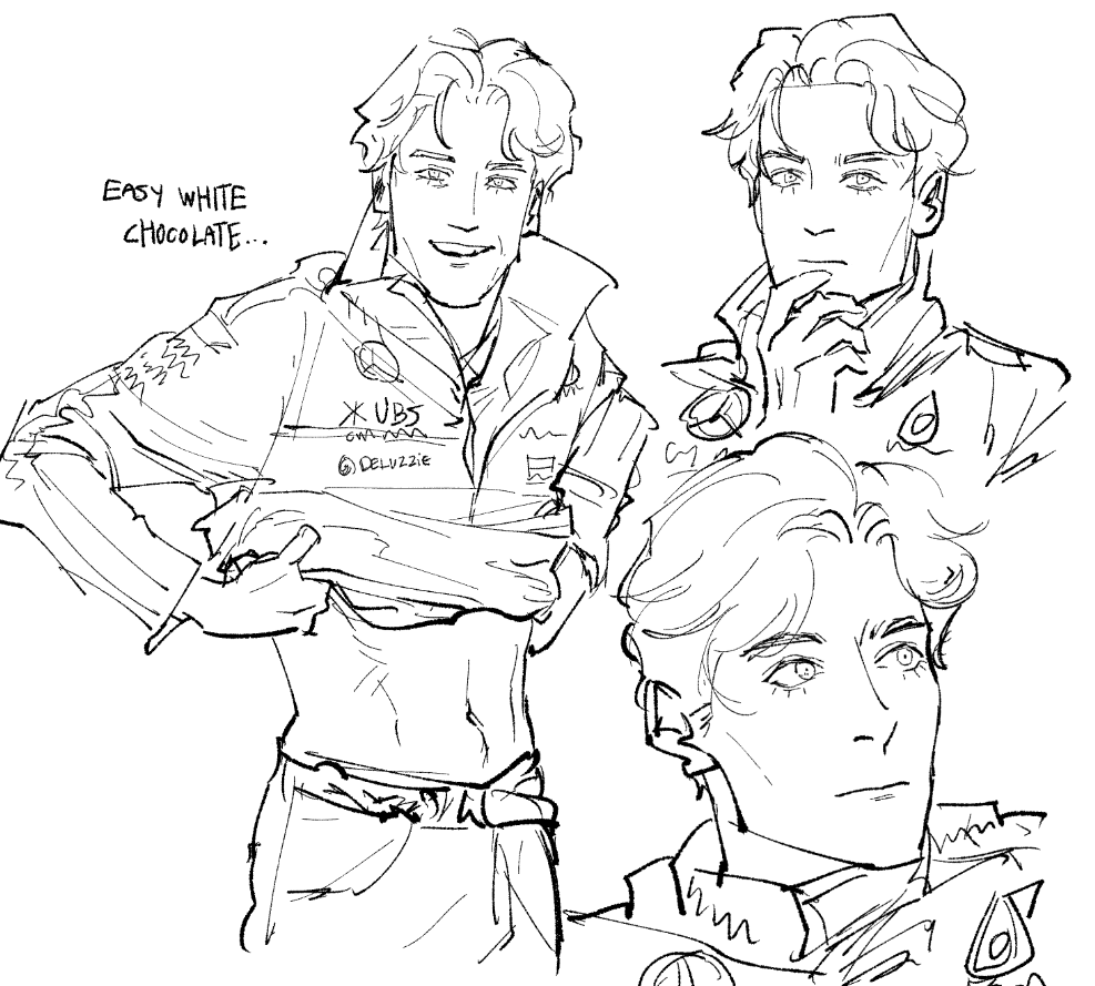 Deluzzie's tweet photo. why is he so fucking hard to draw #gr63 https://t.co/KgdGVEXCQU