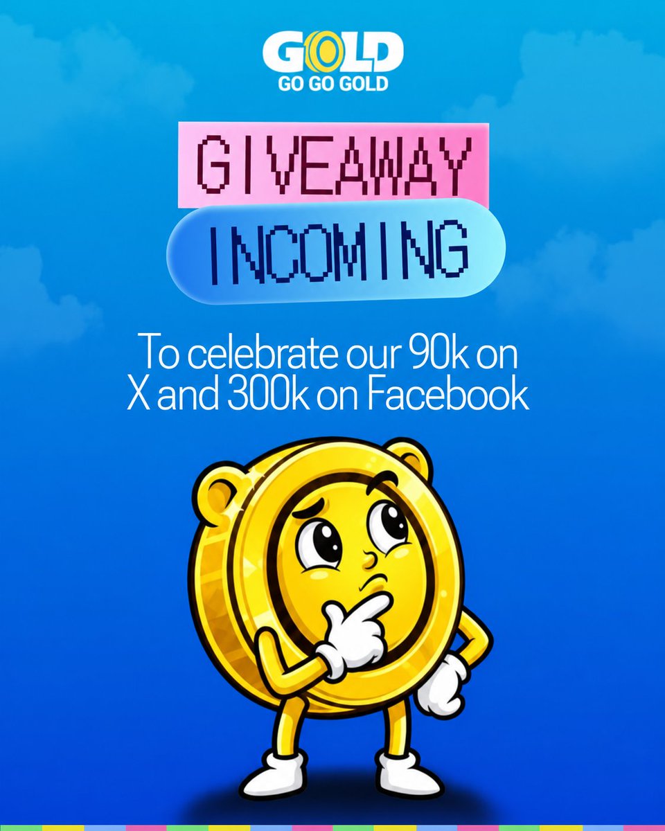 GoGoGoldWin's tweet photo. To celebrate our milestones on X and Facebook, we are planning a big giveaway for you guys! 🎊

Not just SC, but a real product of something that is I'm guessing you all want

Can you guess what it is? 👇🏼🤔 https://t.co/D2xu7S9jef
