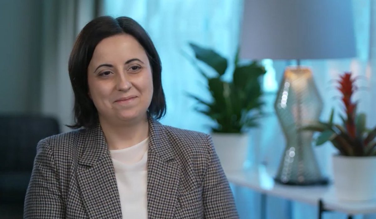 urotoday's tweet photo. Q-TWIST analysis applied to #ARASENSTrial in metastatic hormone-sensitive #ProstateCancer. @BrigidaMaiorano @SanRaffaeleMI sits down with @KristineLacuna @MSKCancerCenter to discuss a Q-TWIST analysis of ARASENS data comparing darolutamide plus docetaxel plus ADT versus docetaxel plus ADT in #mHSPC. #WatchNow > https://t.co/YJW1ee9LzF