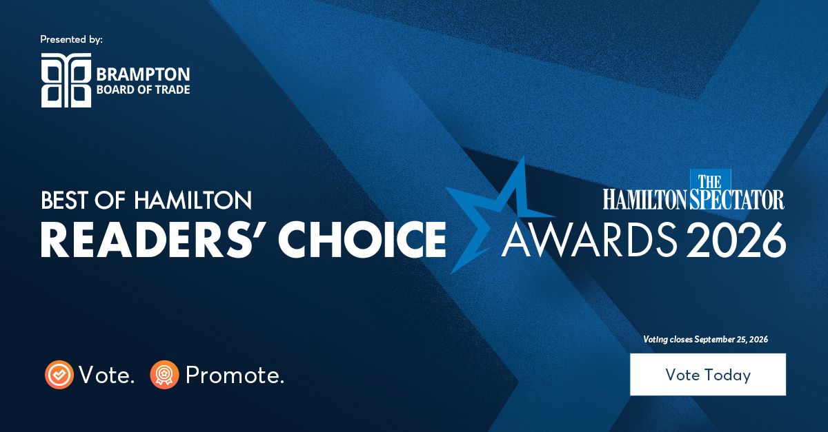 BramptonBOT's tweet photo. 🏆Brampton Readers’ Choice 2026

The nominations are in! Now it’s time to cast your vote and help crown this year's Best of 2026. Take the opportunity to recognize the local businesses that contribute to our community.

Voting closes September 25, 2026: https://t.co/Uz9CsQAQYa https://t.co/9SUkufq3aU