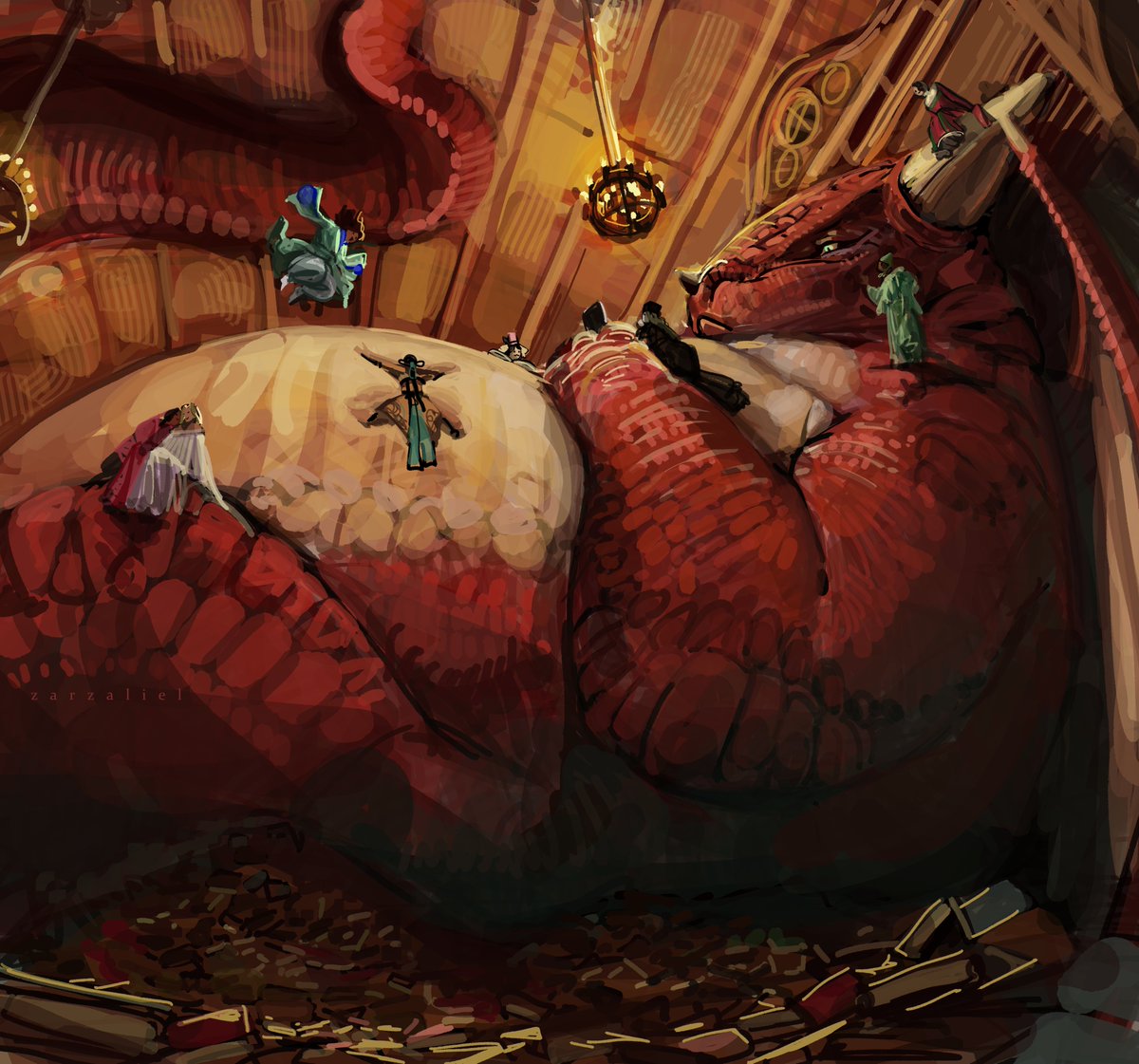 zarzaliel's tweet photo. The dragon would like the princesses to stop kidnapping themselves and let him read in peace. https://t.co/x8HFrIhGhm