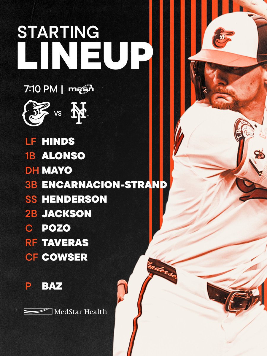 Orioles's tweet photo. Encore in New York.

📺 @masnOrioles &amp; MASN+
📻 98 Rock 97.9 FM &amp; WBAL 1090 AM https://t.co/UQgW6gQmmv