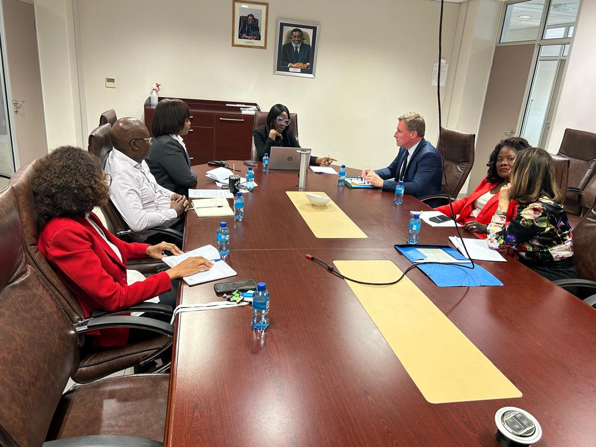ILOACTRAV's tweet photo. During his visit to Windhoek, ACTRAV Director @oliverroepke   met with @UN  and Namibian authorities to advance discussions on social protection and pension reform, with a strong focus on the role of trade unions.

Together with an @ilo  delegation, he discussed the implementation of the Global Accelerator on Jobs and Social Protection for Just Transitions and how workers’ organizations can contribute to an inclusive and effective national pension system.

Meetings with the Ministry of Finance highlighted the importance of international labour standards, including ILO Convention No. 102, in building a sustainable and inclusive social security system.

In discussions with Parliament’s Committee on Poverty Alleviation, Labour and Industrial Relations, Röpke reaffirmed the ILO’s commitment to social dialogue and strong workers’ organizations so that pension reform delivers meaningful protection for all workers.