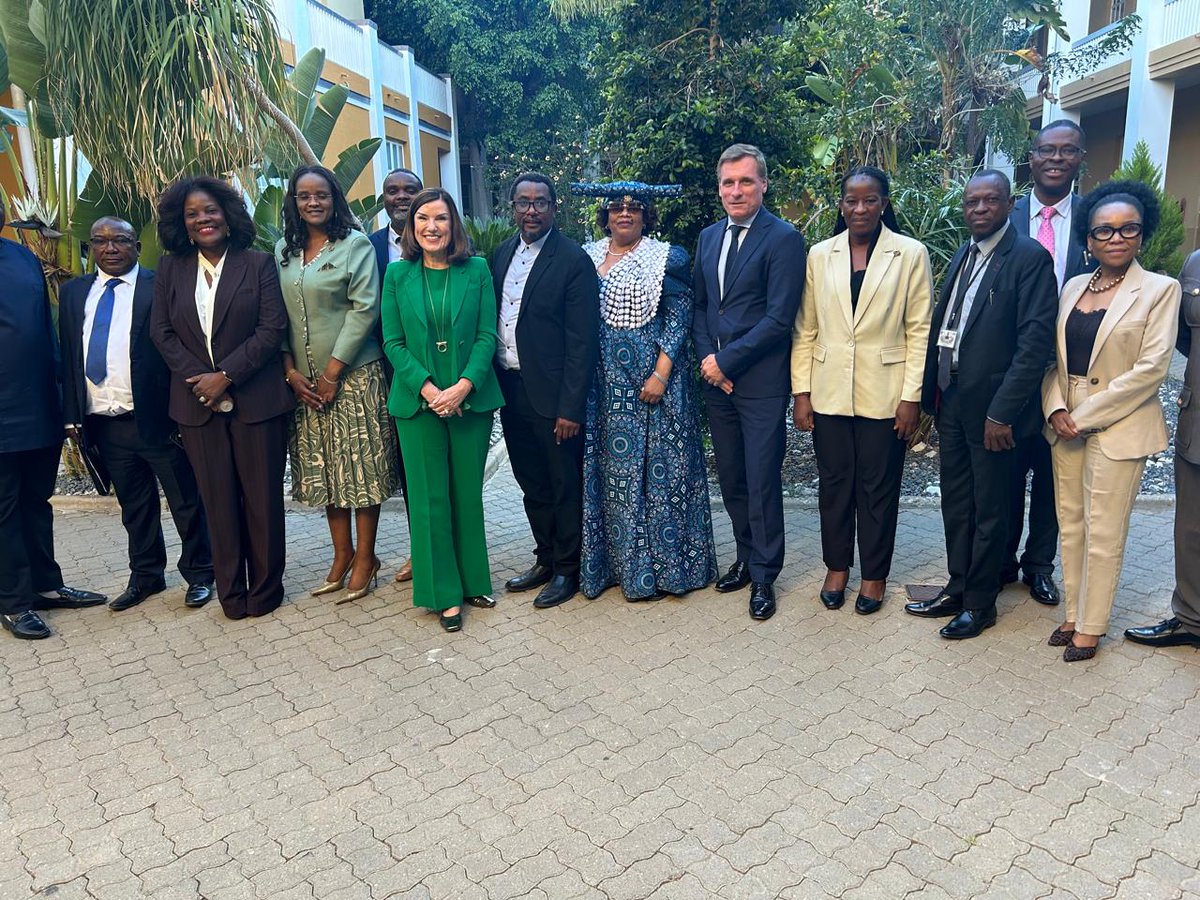 ILOACTRAV's tweet photo. During his visit to Windhoek, ACTRAV Director @oliverroepke   met with @UN  and Namibian authorities to advance discussions on social protection and pension reform, with a strong focus on the role of trade unions.

Together with an @ilo  delegation, he discussed the implementation of the Global Accelerator on Jobs and Social Protection for Just Transitions and how workers’ organizations can contribute to an inclusive and effective national pension system.

Meetings with the Ministry of Finance highlighted the importance of international labour standards, including ILO Convention No. 102, in building a sustainable and inclusive social security system.

In discussions with Parliament’s Committee on Poverty Alleviation, Labour and Industrial Relations, Röpke reaffirmed the ILO’s commitment to social dialogue and strong workers’ organizations so that pension reform delivers meaningful protection for all workers.